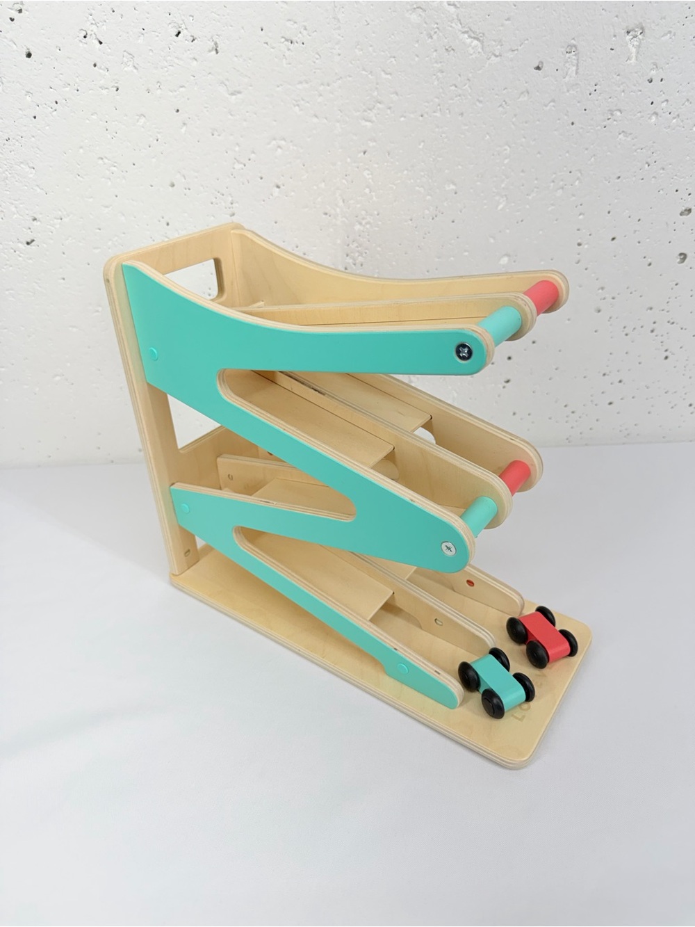 Lovevery Case and Race Wood Car and Race Track Set